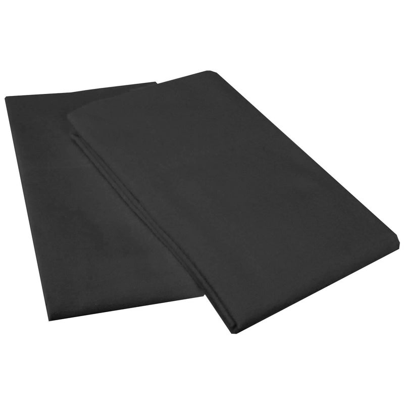 AUCOCU Stretch Jersey Pillow Cases with Invisible Zipper, Universal Size fit All King, Queen and Standard Size Pillows, Modal Rayon Spandex 180 Gram, Soft Than Cotton, Pack of 2, Black - Image 3